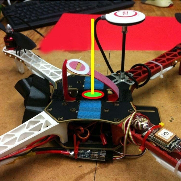 Drone Gps Mount - مجموعة حامل قاعدة هوائي GPS قابل
