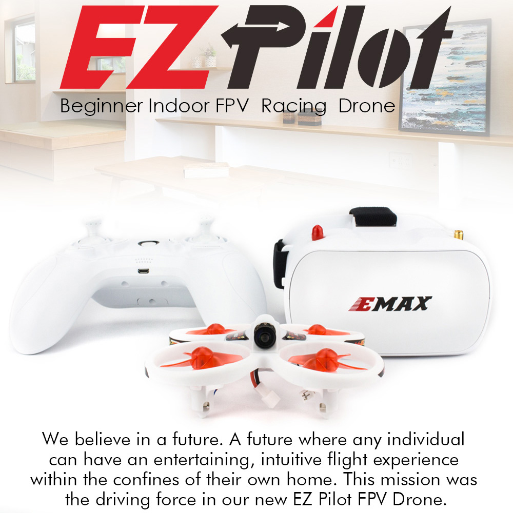 EMAX-Mini داخلي FPV سباق بدون  - مراجعة Eachine Drone E010 وسعره