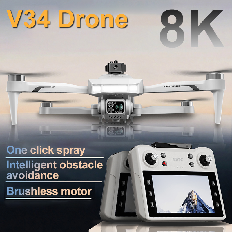 4DRC جديد V34 الطائرة بدون طيا - مراجعة Jjrc Drone X12 وسعره