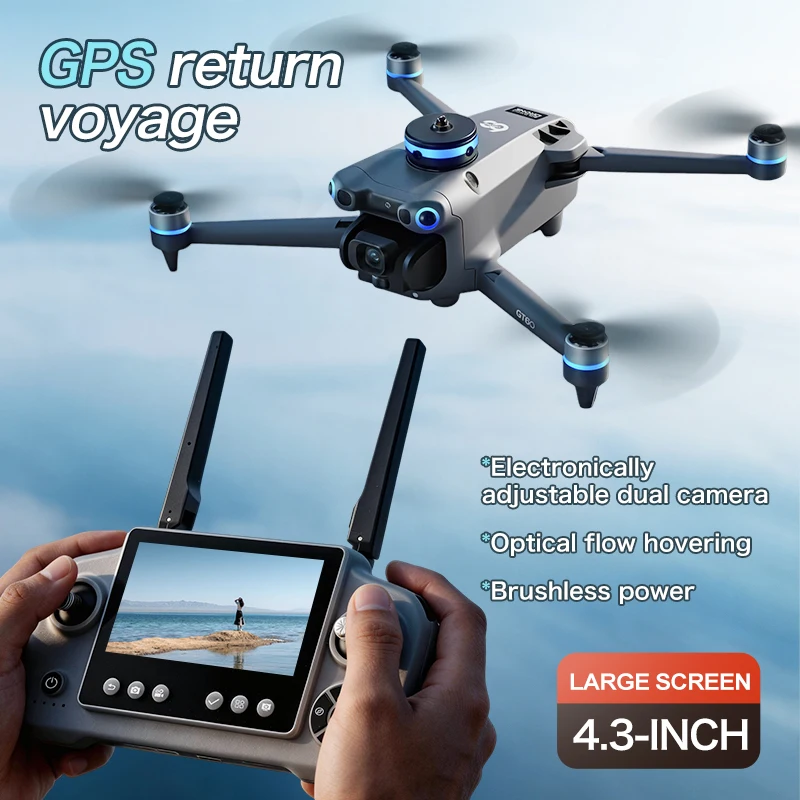 طائرة بدون طيار GT60 بكاميرا 4 - مراجعة Drone Gps Mount وسعره