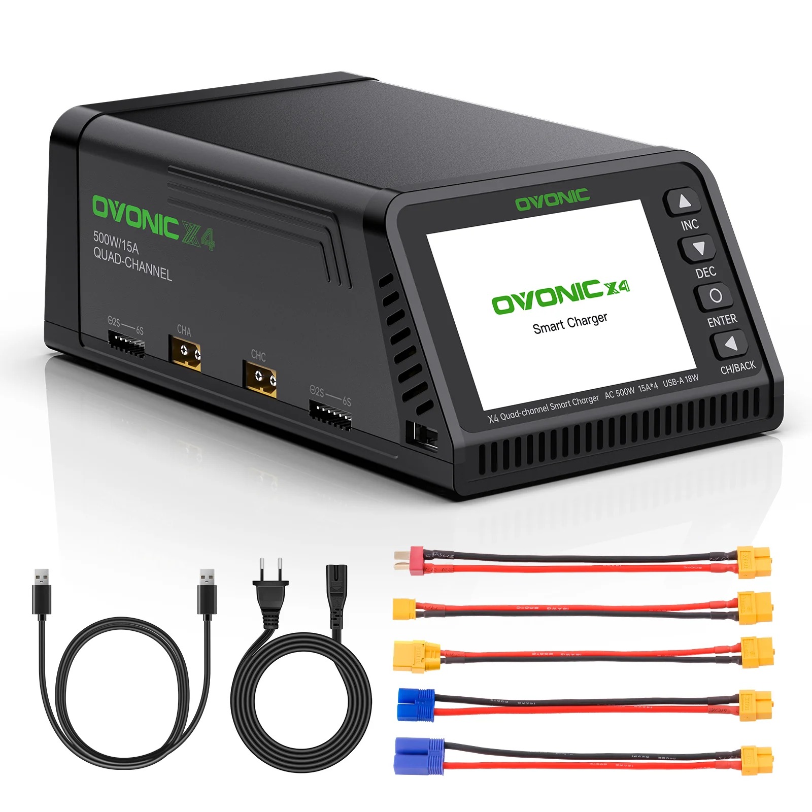 شاحن بطاريات ذكي Ovonic X4 AC5 - مراجعة Drone Battery Strap وسعره